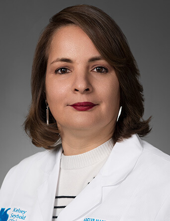 Portrait of Arelys Martinez Hernandez, APRN, FNP-C, Family Medicine and Primary Care specialist at Kelsey-Seybold Clinic.
