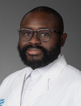 Portrait of Etuge "Larry" Anyangwe, FNP-C, home care medicine specialist at Kelsey-Seybold Clinic.