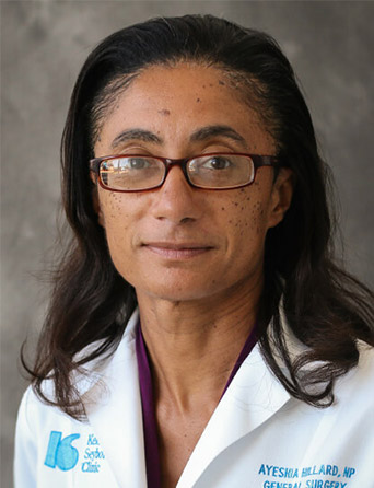 Headshot of Ayeshia Hilliard, NP, surgery specialist at Kelsey-Seybold Clinic.