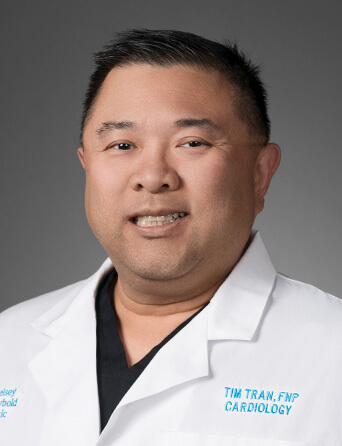 Portrait of Tim Tran, FNP, Cardiology specialist at Kelsey-Seybold Clinic.