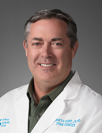 Portrait of Kenneth R. Kemp, Jr., MD, Interventional Pain Management and Physical Medicine and Rehabilitation specialist at Kelsey-Seybold Clinic.