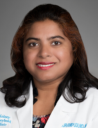 Portrait of Sri Pallavi Morampudi, MD, MS, Behavioral Medicine specialist at Kelsey-Seybold Clinic.