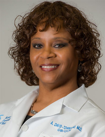 Headshot of Alecia Davis-Townsend, MD, FACOG, OB/GYN, gynecologist at Kelsey-Seybold Clinic.