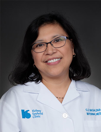 Portrait of Cynthia Basaldua, MD, Internal Medicine specialist at Kelsey-Seybold Clinic.