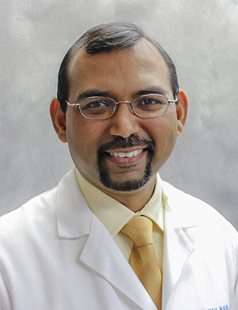 Portrait of Satish Naik, MD, Internal Medicine and Occupational Medicine specialist at Kelsey-Seybold Clinic.