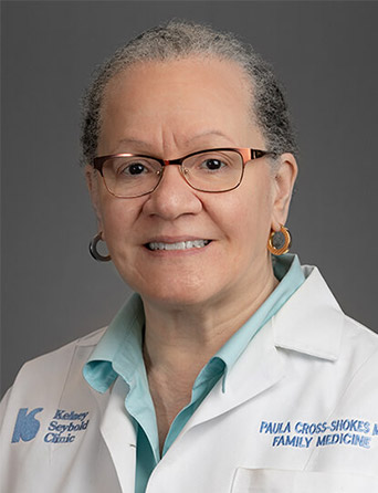 Portrait of Paula Cross-Shokes, MD, PhD, Family Medicine specialist at Kelsey-Seybold Clinic.
