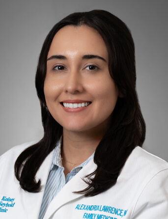 Headshot of Alexandria Lawrence, MD, family medicine specialist at Kelsey-Seybold Clinic.