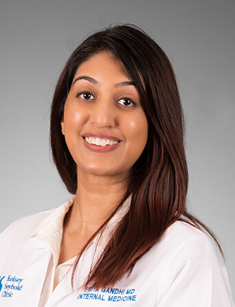 Headshot of Priya Gandhi, internal medicine specialist at Kelsey-Seybold Clinic.