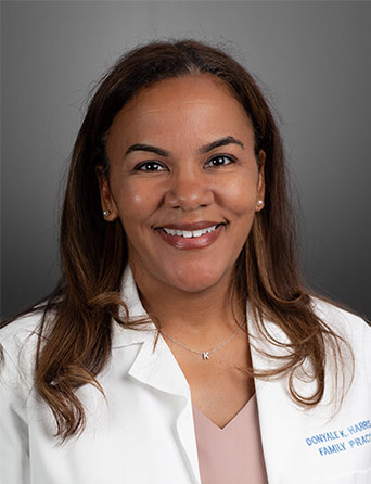 Portrait of Donyale Harris, MD, Family Medicine specialist at Kelsey-Seybold Clinic.