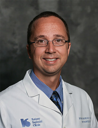Portrait of Devin Zakarevicz, PA-C, Orthopedic Surgery and Orthopedics specialist at Kelsey-Seybold Clinic.