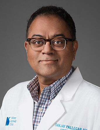 Portrait of Sanjay Pallegar, MD, Hospitalist specialist at Kelsey-Seybold Clinic.