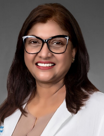 Portrait of Samira Yasmeen Ahmed, MD, MBA, Internal Medicine specialist at Kelsey-Seybold Clinic.