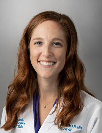 Portrait of Erica Chapman, MD, OB/GYN specialist at Kelsey-Seybold Clinic.
