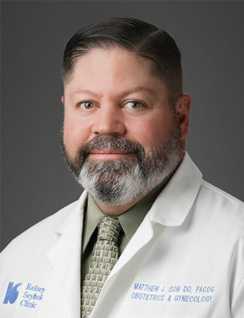Portrait of Matthew Isom, DO, FACOG, Gynecology and OB/GYN specialist at Kelsey-Seybold Clinic.