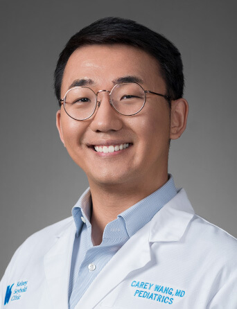 Portrait of Chuhan "Carey" Wang, MD, Pediatrics specialist at Kelsey-Seybold Clinic.