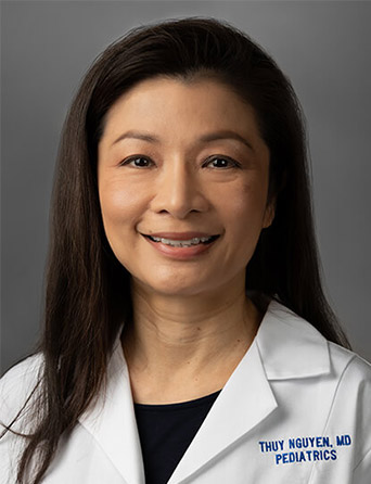 Portrait of Thuy Nguyen, MD, Pediatrics specialist at Kelsey-Seybold Clinic.