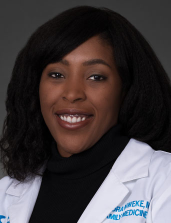 Portrait of Sandra Nweke, MD, Family Medicine specialist at Kelsey-Seybold Clinic.