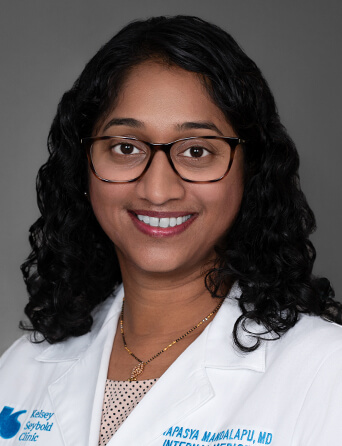 Portrait of Tapasya Mandalapu, MD, Internal Medicine, Primary Care specialist at Kelsey-Seybold Clinic.