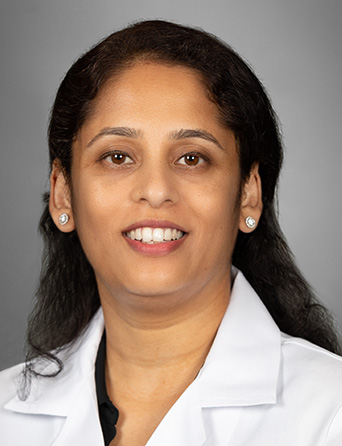 Portrait of Roopa Samant, MD, Family Medicine specialist at Kelsey-Seybold Clinic.